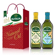 【Olitalia奧利塔】 純橄欖油+玄米油禮盒組(1000mlx2瓶)