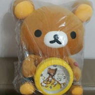 全新未拆牌 30cm 鬆弛熊 rilakkuma 毛公仔 時鐘 Clock