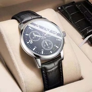 Đồng Hồ Nam ORUSS 2024 Mới Đồng Hồ Đeo Tay Tự Động Mặt Tròn Kính Cường Lực Chống Nước Có Lịch Mặt Đồ