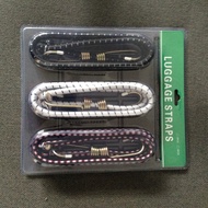 3pc Double Bubble Luggage Rope Electric Vehicle Motorcycle Rack Bicycle Luggage Round Rope Elastic B