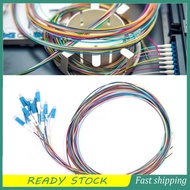 etto-MY 12 Strand Fiber Optic Pigtail LC UPC Single Mode Low Insertion Loss 1.5m Plug and Play Ceram