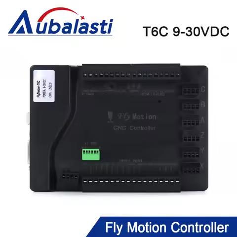 Aubalasti CNC Fly Motion Controller T6C 9-30VDC USB2.0 For CNC Router Machine