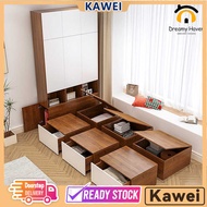 SG Floor Bed Integrated Tatami Bed Frame Combination Platform Bed No Headboard Tatami Bed