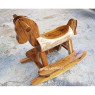 Children's Rocking Horse/Teak Horse (Small) Suitable For Children 1-3 Years Old (Delivery In 1-2 Day