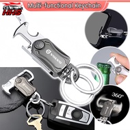 Volvo Fidget Cube Gyro Keychain Multi-functional Upgrade 4 in 1 360°Rotatable Car Key Ring Accessori