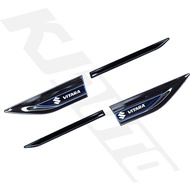 Suzuki Vitara Car Stainless Steel Car Door Fender 3D Metal Side Logo Stickers（Left And Right) Creati