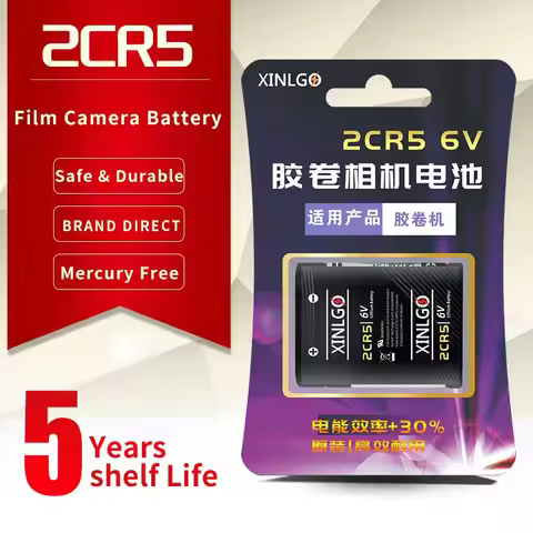 2CR5 2CP3845 DL245 RL245 6V Photo Lithium Battery High Power Design for Kyocera Samurai Canon EOS5 5