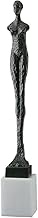 Design Toscano La Femme Female Statue, 21 Inch, Cast Iron and Marble, Bronze Finish