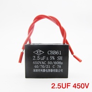 1 pcs starting capacitor 1.2UF/2UF/1.5UF/2.5UF fan capacitor motor running capacitor starting
