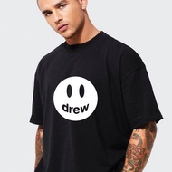Ready stock Drew Reflective DREW T-shirt Cotton men T-shirt Men's Clothing Drew smiling face short-s