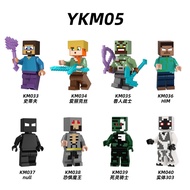 minecraft toy minecraft Compatible Minecraft Building Block Minifigure Steve HIM Warrior Entity 303N