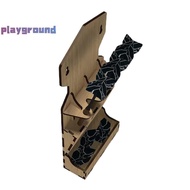 [playground] Wooden Wall Mounted Dart Holder Stand Space-Saving With Storage Case Display Stand For 