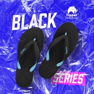 Fipper Slipper Black Series M Rubber for Men Flip Flop Flipper Slipper
