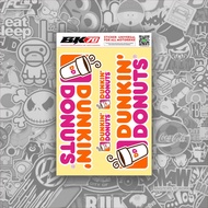 Dunkin Donuts emblem logo striping set sticker