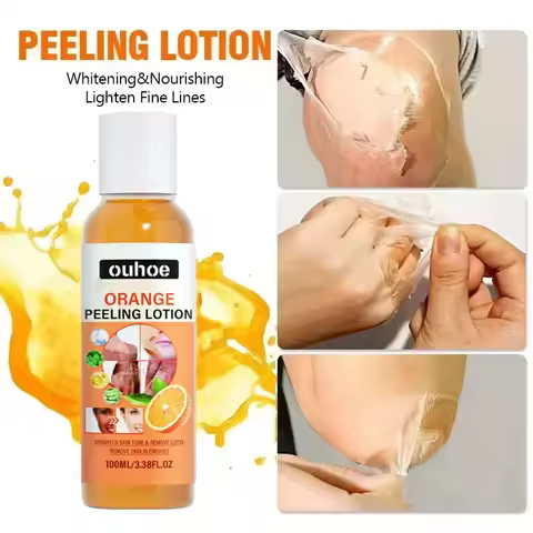 Yellow Peeling Oil Bleaching Face Body Dark Skin Brighten Whiten Lotion Hand Foot Dead Skin Peel Exf