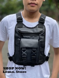 Tas Dada Rompi Tas Selempang Dada Rompi Chest Bag Green NR59- Tas Punggung Tas Dada - Sling Bag Tas