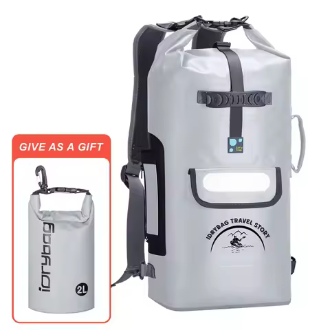 Idrybag Waterproof Backpack For Women Men 20L/30/L40L Sports Kayaking Beach Boating Canyoning Dry Ba