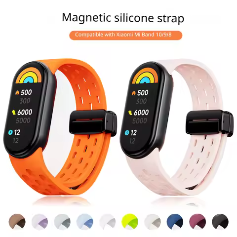 Silicone Unisex Sports Band for Xiaomi Watch 9/8 Replaceable Breathable Wristband for XiaoMi Band 9 