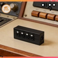 AIGONI™ XLR 1 Male To 4-Way Female Audio Converter 3 Pin 4-in 1-Out Audio Splitter Converter Box for