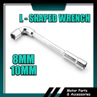HAND TOOL L-SHAPED 8MM 10MM WRENCH SOCKET REPAIR L TYPE NON-SLIP SILVER SOCKET WRENCH HEX