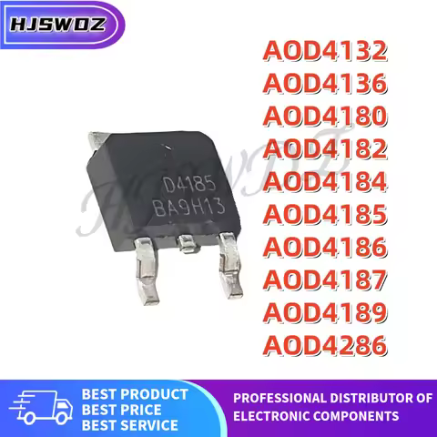 10PCS AOD4286 AOD4186 AOD4136 AOD4185 AOD4187 AOD4182 AOD4180 AOD4132 AOD4189 AOD4184 D4286 D4186 D4