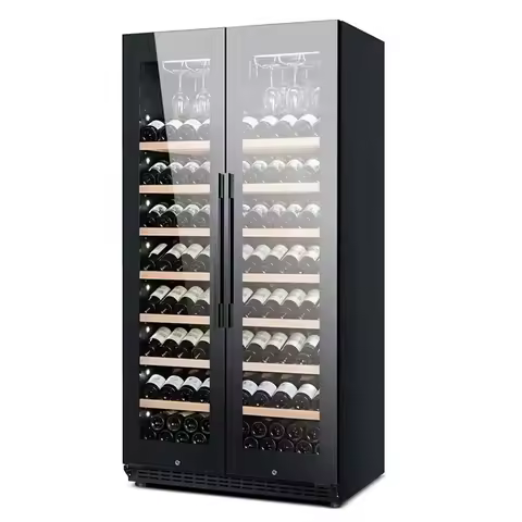 735L Large Capacity Wine Fridge Beer Beverage Cooler Chiller Glass Door Direct Cooling Electric Stan