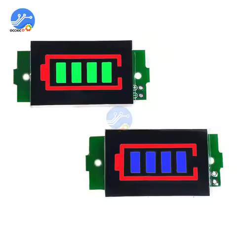 1S-8S 3-34V Lithium Battery Capacity Indicator Module Electric Vehicle Battery Power Tester Li-ion 1