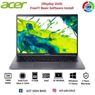 ACER ASPIRE GO 14 AG14-71M-5529 14"WUXGA Laptop CU5-125H 16GB 512GB SSD Intel W11 (Display Unit)