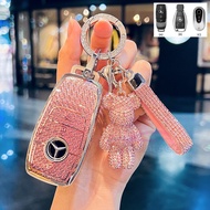 Remote Cat Key Case Cover for Mercedes Benz Maybach S580 A-B-C-M-CLA-CLS-E-G-GLB-GLE-R-SL Class AMG 