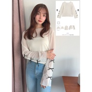 SEVEN|Japan • GRL Cuffs Bow Translucent Top ღ
