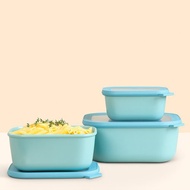 下殺75折【超值組合】Mepal 方形密封保鮮盒 3件組-高身/淺身