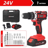 3 IN 1 Electric Drill Bor Tangan Tanpa Kabel Mesin Bor Cordless Elektrik Drill Bor Listrik Full Set 