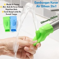 Silicone Elastic Faucet Connection Flexible Showerhead Faucet Connector Gilimany (Unit)