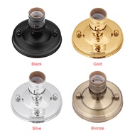 E26/E27 Ceiling Light Base Holder Vintage Industrial Ceiling/Wall Light Base Holder Pendant Bulb Lam