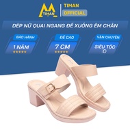 Tianvn XS47 women's high heel sandals with thin straps, 7cm high sole, flattering, easy to walk in,