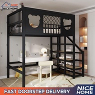 Loft Multifunctional Bed Frame Bedroom Frame Space Saving Iron Bed