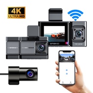 A6703P New driving recorder with three-way night vision camera4K Hd5.8GWiFi Belt gps