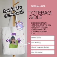 Totebag Canvas Blacu GIDLE Shuhua Soyeon Minnie Yuqi Miyeon
