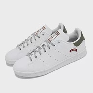 adidas 休閒鞋 Stan Smith J 大童 女鞋 白 綠 刺繡 布標 三葉草 史密斯 愛迪達 ID7220