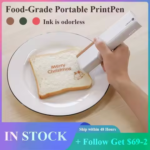 Evebot Food-grade Portable PrintPen Handheld Inkjet Printer Specifically for Food Surfaces Perfect f
