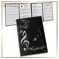 Sheet Music File - Holds 6 Sheets, A4 Size, Writable, Non-Reflective, 4-Page Expandable, Music