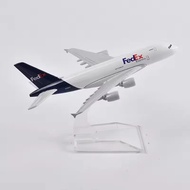 16cm fedex airplane A380 Plane Model Aircraft Diecast Metal 1/400 Scale Model kids airplane