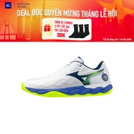 UNISEX WAVE ENFORCE COURT AC Tennis Shoes - White Blue - 61GA243220