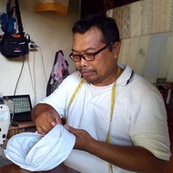 Udeng Batik Setengah Jadi Motif Tanaman - Iket Bali Pria - Blangkon Bali Keren - Peci Bali