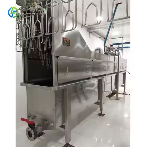 Custom Automatic Slaughterhouse Line Fowl Poultry Processing Kill Abattoir Machine Scalder Plucker C