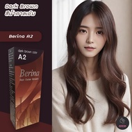 เบอริน่า A2 สีน้ำตาลเข้ม สีย้อมผม ครีมย้อมผม สีผม เปลียนสีผม Berina A2 Dark Brown Hair Color Cream