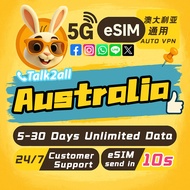 Australia esim Unlimited 5G Data 5-30 days Total date 5-20GB High speed Australia esim Card