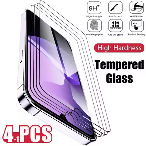 1-4PCS HD Black Tempered Glass For Redmi 15C 15 4G 5G Note 14 14C 14S Pro+ Pro Plus + 14R 13 13C 13R