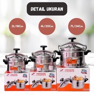 3 Liter Small Mini Pressure Cooker 18 Cm Meat Pressure Cooker Viral Multipurpose Pressure Cooker GT