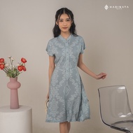 Hadinata Batik Premium Batik Dress Kalasema BlueWanita Dress Batik Dress Batik Modern